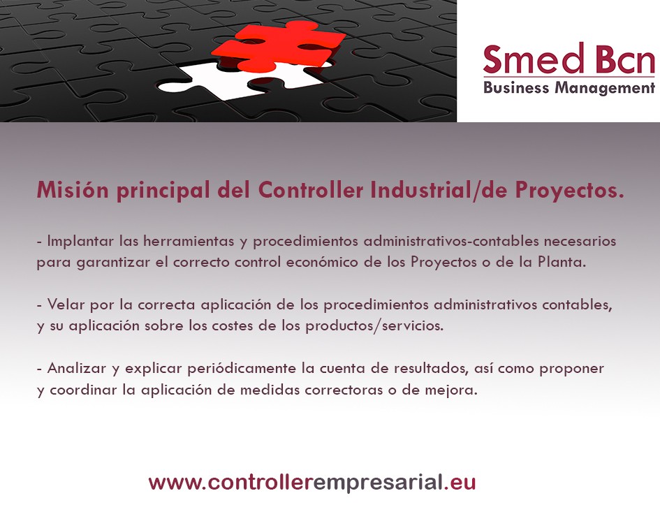 Misión del Controller Proyectos / de Planta Misión del Controller Proyectos / de Planta